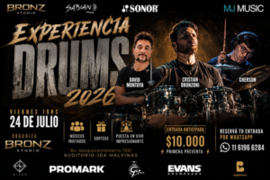 Experiencia Drums, el encuentro que hace vibrar a la nueva generación de bateristas